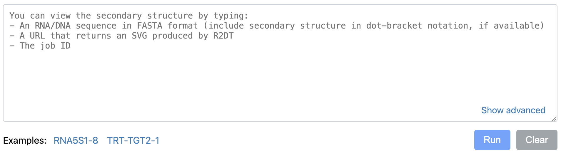 Search with examples